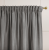 Zasłona welwetowa blackout 140x260 cm szara na taśmie, elegancka przyciemniająca