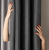 Zasłona welwetowa blackout 140x260 cm ciemna szara na przelotkach, elegancka przyciemniająca