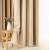 Zasłona welwetowa blackout 140x260 cm cappuccino na taśmie, elegancka przyciemniająca