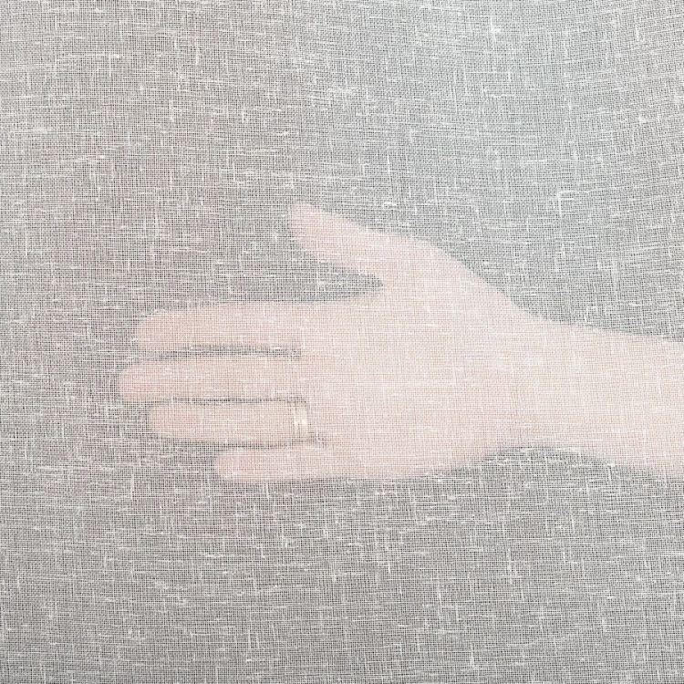 Firana Natural Look 140x260 cm, offwhite – tkanina z ołowianką