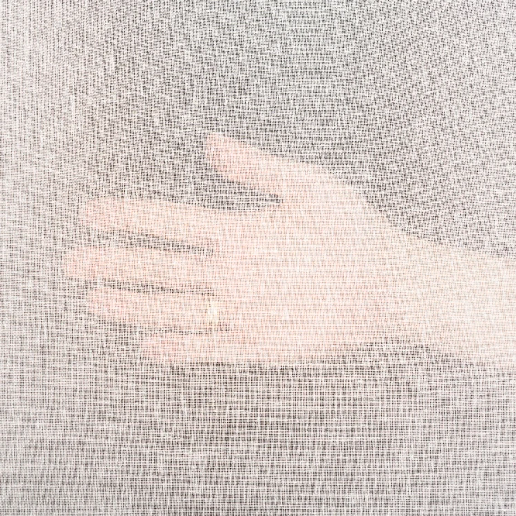 Firana Natural Look 140x260 cm, ecru – tkanina z ołowianką