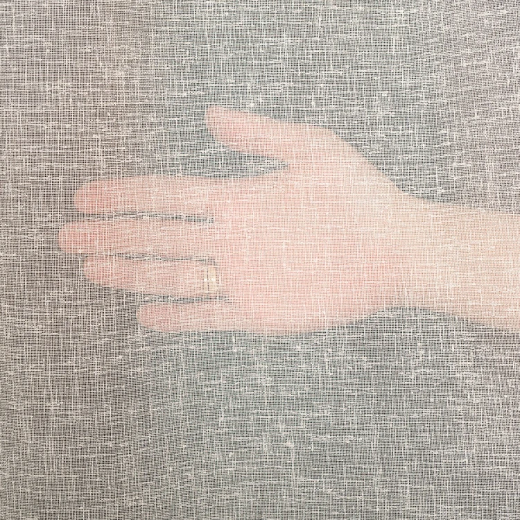 Firana Natural Look 140x260 cm, kremowa – tkanina z ołowianką