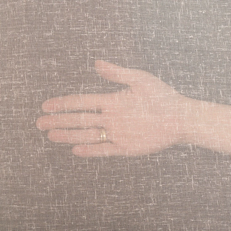 Firana Natural Look 140x260 cm, pastelowy róż – tkanina z ołowianką