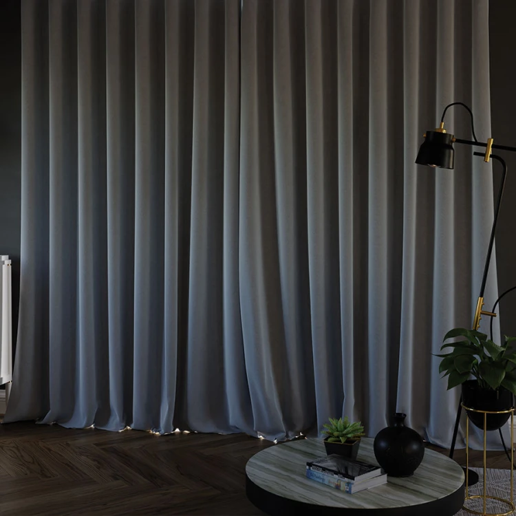 Zasłona Blackout na Taśmie, chłodny szary – 140x250 cm