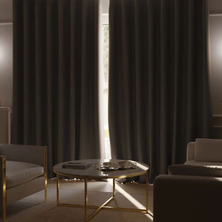 Zasłona Blackout na Taśmie, ciemny beż – 140x250 cm